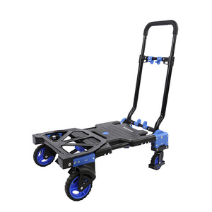 Chariot utilitaire pliable à 4 roues, cadre en aluminium et acier, capacité de charge maximale de 137 kg, OEM personnalisé disponible pour l'extérieur - Product Image 6
