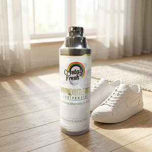 CRYSTAL FRESH Unisex Beauty 110 G FPL-110 <b>Foot</b> Body <b>Deodorization</b> Powder Lemon Grass ISO9001 Certified Bangkok - Product Image 1