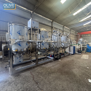 Équipement de raffinerie d'huile végétale entièrement automatique Olive Tech - Mini-raffinerie en acier inoxydable pour huile brute de palme et de soja - Product Image 1