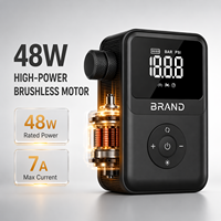 Compresseur de pneus de vélo mini 150 PSI prêt pour le voyage, pompe électrique sans fil de type C, LED numérique d'urgence pour le cyclisme sur route et VTT