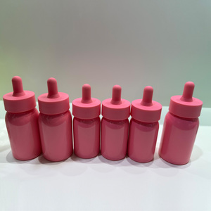 Rõ ràng 30ml phẳng PETG Chai nhỏ giọt với cao su Stopper 1oz dày tường dưới cho chăm sóc da phẳng dưới mỹ phẩm - Product Image 4