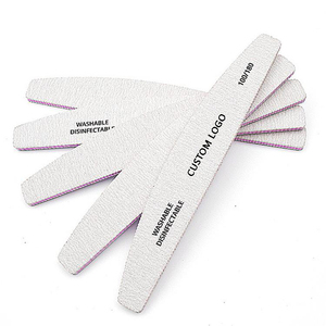 Limas Perfesional <span class=keywords><strong>Para</strong></span> <span class=keywords><strong>Uñas</strong></span> Lavable Grano A Elegir Con Logotipo Personalizado,<span class=keywords><strong>De</strong></span> media luna, Manicure 80/100/180/240 - Product Image 6