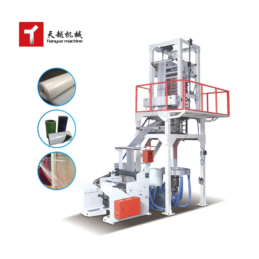 Ultra Thin High-Speed Fully Automatic Temperature Control Extruder Biodegradable Polyethylene Plastic PE Film Blowing Machine