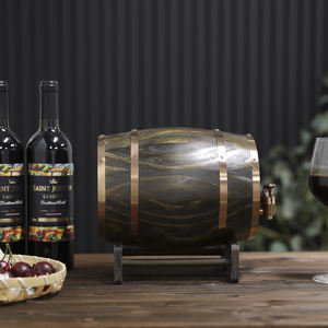 OEM et ODM 1.<span class=keywords><strong>5</strong></span>/3/<span class=keywords><strong>5</strong></span>/10 <span class=keywords><strong>litres</strong></span> de stockage en bois de chêne de pin, tonneau de whisky en bois Vintage - Product Image 4