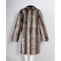 Manteau long d'hiver pour homme en fausse fourrure de renard, écologique, respirant, chaud, imperméable, parka, trench-coat