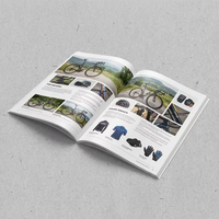 Cetak Brosur Softcover Kertas Karton Berkualitas Tinggi A4 A5 Full Color Offset Printing Perfect Bound, Pabrik OEM Grosir Kustom
