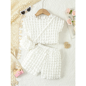 Venta Directa de Fábrica: Conjuntos de Ropa de Verano de Algodón Floral de Dos Piezas para Niños, Ropa Infantil, Pacas Premium en Stock - Product Image 4