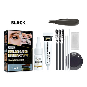 EELHOE Set de Tinte para <span class=keywords><strong>Cejas</strong></span> y Pestañas 2 en 1, Resistente al Sudor, No se Desvanece ni se Corre - Product Image 1
