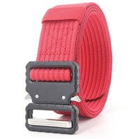 Ceinture tactique durable pour hommes, boucle à verrouillage automatique en alliage de zinc, sangle en nylon, longueur 125 cm, logo personnalisé