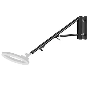4.3ft/130cm Support 180 degree Flexible Rotation Wall Mount Arm Stand for Photography Ring Light