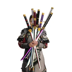 Japanische Zoros Schwert Katana Cosplay Requisiten Leuchtende Katana Großhandel ABS Light Sabre Holz Lichtschwert Zoro Katana