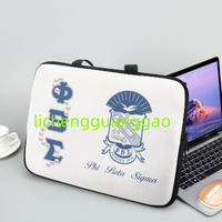 Sac d'ordinateur portable multi-tailles à prix abordable Phi Beta Sigma, idéal pour le bureau, fournitures de bureau, thème sororité, personnalisable