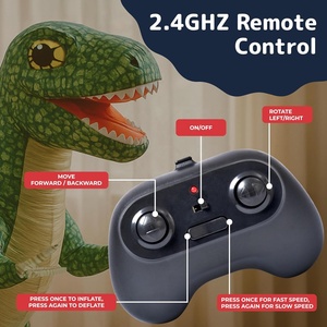 Kk 2.4G <span class=keywords><strong>RC</strong></span> xe ô tô Khủng long đồ chơi bơm hơi cho trẻ em tương tác Thời Tiền Sử T-REX đài phát thanh hoạt động phiêu lưu khổng lồ Dino chơi - Product Image 5