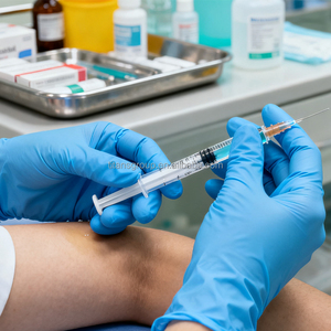 Guantes <span class=keywords><strong>de</strong></span> Nitrilo Biodegradables Ce Iso En455, Guantes <span class=keywords><strong>de</strong></span> <span class=keywords><strong>Examen</strong></span> <span class=keywords><strong>de</strong></span> Nitrilo <span class=keywords><strong>de</strong></span> Grado Médico Azules, Sin Látex ni Polvo - Product Image 6