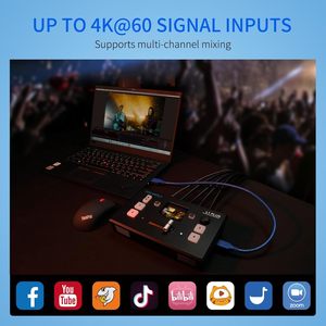 FEELWORLD L1 PLUS 4K Mezclador de <span class=keywords><strong>video</strong></span> multicámara Conmutador en vivo, Control HDMI USB3.0 Streaming OEM Servicio de logotipo personalizado - Product Image 4