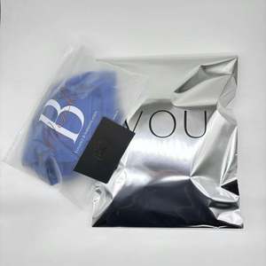 Customized Metallic <b>Silver</b> Poly Shipping Mailer <b>Bag</b> Envelopes Self-Adhesive for Clothing Mailing Mailer - Product Image 2