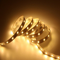 Bande LED RGB flexible haute densité 12V DC 5 mètres, indice de protection IP65, PCB blanc en cuivre, télécommande, design découpable, dimmable
