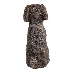 Figurine de chien assis en résine, ornement pour la décoration de la maison et de la salle de bain, présentoir pour étagère et table basse - Product Image 4