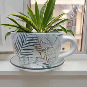 Artisanat grande taille Vintage jardinière Pot de fleur conteneur rustique avec poignée décor Vase jardinage <span class=keywords><strong>cadeau</strong></span> - Product Image 3