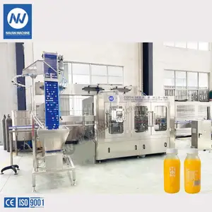 Bottle Juice Filling Machine Juicer Juice Filling and Sealing Machine Production Line PET Plastic Bottle Filing Capping Machine