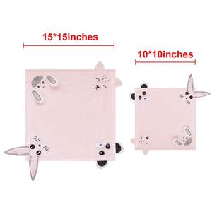 Manta de seguridad de animales de dibujos animados para niños, edredón de felpa Rosa personalizado, gran oferta, <span class=keywords><strong>Amazon</strong></span> - Product Image 2