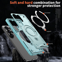 Coque de téléphone magnétique invisible pour Samsung S26 Ultra, coque de téléphone de luxe antichoc pour Samsung