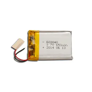 3.7v 800mah 603040 프리즘 lipo 배터리 LP603040 603040 3.7v 650mah 배터리