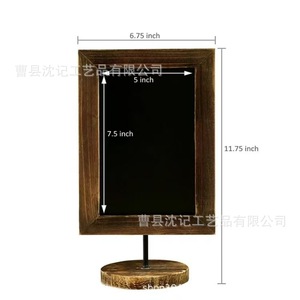 Pizarra con Marco de Madera de 42x38 cm, de una Sola Cara, para Uso Doméstico, Tablero de Notas - Product Image 3