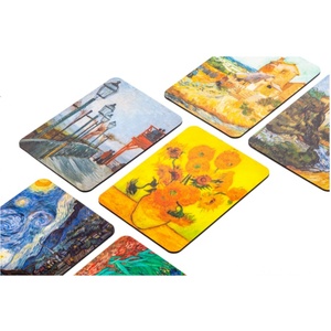Van Gogh Traditional Soft <strong>Rubber</strong> Customizable Square Fridge <strong>Magnet</strong> &amp; Magnetic Sticker for Kitchen Decor Gift Home - Product Image 2