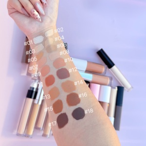 Corrector impermeable de etiqueta privada, corrector líquido de cobertura completa, maquillaje mate, base correctora líquida - Product Image 1