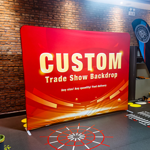 10ft 20ft xách tay Polyester tùy chỉnh tradeshow hiển thị gian hàng đứng Backdrop với căng thẳng vải UV kháng & bền cho các sự kiện - Product Image 2