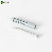 Cheville murale en plastique avec clou, revêtement TiCN, 6MM 8MM 10MM 12MM, gris et blanc, lot de 100 pièces