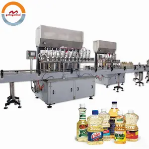 Automatic edible cooking oil bottle filling packing machine bottling packaging plant machinery small filler line price for sale