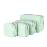 Sac à cosmétiques en nylon pochette de voyage trousse de toilette dames broderie Logo maquillage stockage grande capacité sac à cosmétiques Stoney Clover