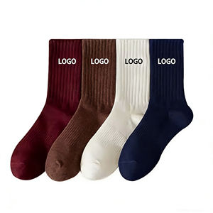 Wholesale Professional Brands Custom Crew <b>Socks</b> High Quality 100% Cotton <b>Socks</b> With Logo Design Custom <b>Socks</b> - Product Image 1