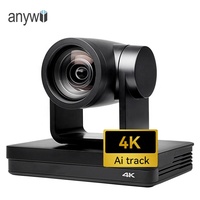 Caméra PTZ Anywii 4K SDI à zoom 12x avec sortie IP NDI PoE, idéale pour le suivi IA, la diffusion en direct et les systèmes de conférence audio – Meilleure vente