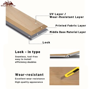 Suelo SPC de Lujo de Alta Calidad Wayon - Suelo de Vinilo de Cloruro de Polivinilo Impermeable <span class=keywords><strong>para</strong></span> Interiores, Ideal <span class=keywords><strong>para</strong></span> Salas de Estar y Baños - Product Image 5