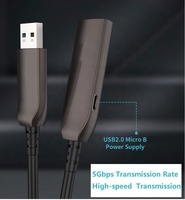 Câbles d'extension USB 3.0 en fibre optique PVC anti-interférence à décalage de 0 dB pour transmission ultra longue portée 100m (328ft) – Garantie 12 mois