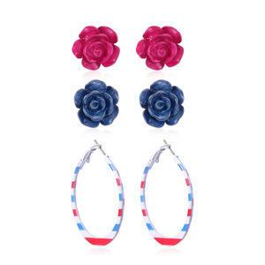 Pendentif d'ange étoile à <span class=keywords><strong>cinq</strong></span> branches avec drapeau américain, en alliage de zinc, incrusté de diamants, motif goutte d'huile, best-seller du Jour de l'Indépendance - Product Image 3
