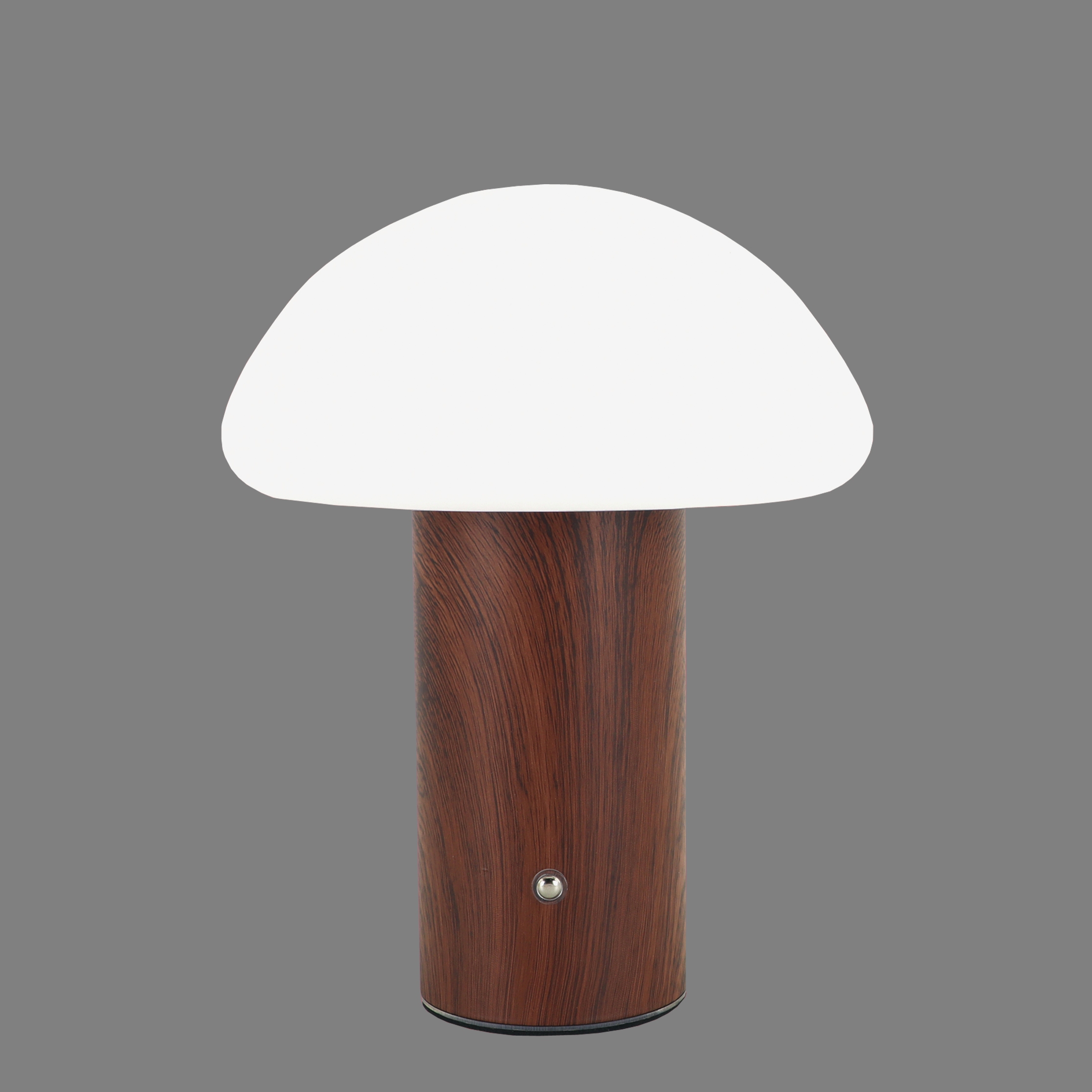 Walnut Mushroom Cordless Portable Rechargeable Table Lamp
