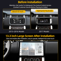 Range Rover Vogue 2013-2017, écran tactile Android 13,3 pouces, GPS avec CarPlay sans fil, 8+128 Go, navigation, montage sur tableau de bord