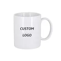 Custom Sublimation Mug with Logo, White Heat Transfer