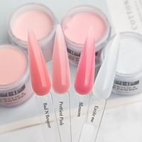 Suministros para Uñas, Colores de Alta Pigmentación, Polvo Acrílico Profesional de 1oz, Set de Polvo Acrílico Color Rosa Nude para Extensión de Uñas