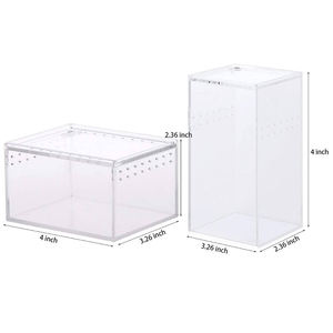 Akrilik karıncalar konut yuva böcek kafes besleme karınca çiftliği yuva tek Test tüpü akrilik sürüngen kafes - Product Image 2