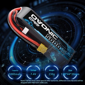 Batería LiPo Ovonic Blue Label 5000mAh 50C 2S 3S para Dron FPV, Coche RC y Avión - Product Image 6