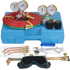 Kit de soldadura y corte portátil con soplete, caja de herramientas de soldadura oxiacetilénica, VICTOR & HARRIS (estilo americano) - Product Image 1