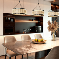Lustre moderne en cristal acrylique LED de luxe pour la décoration de la maison, lampe pour toute la maison, villa, salon, hall d'hôtel