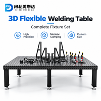 Table de soudage 3D industrielle Table de fixation personnalisable pour l'assemblage de métaux Acier Q355 Surface nitrurée au plasma