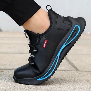 GUYISA <span class=keywords><strong>Chaussures</strong></span> <span class=keywords><strong>de</strong></span> sécurité unisexes <span class=keywords><strong>Vente</strong></span> directe en usine Cuir microfibre souple Semelle en caoutchouc résistante à l'usure Embout en acier Chantier d'hiver - Product Image 4