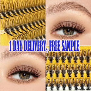 Faux Mink 20D 30D DIY lông mi mở rộng PREMADE đúng khối lượng người hâm mộ cá nhân cụm lông mi lông mi bán buôn mở rộng lông mi - Product Image 4